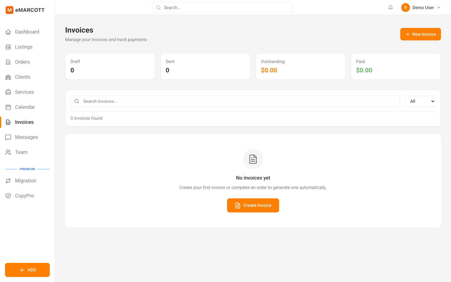 LOTULIS invoice management dashboard